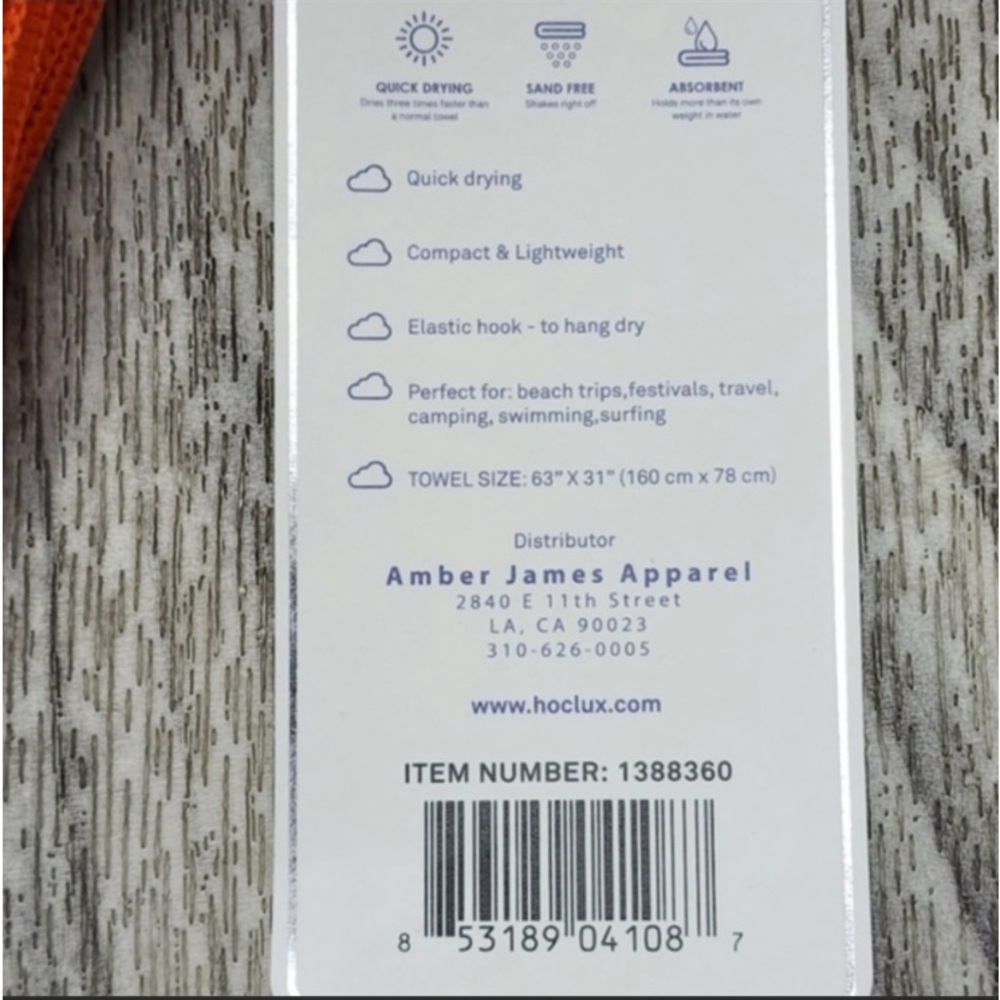 🌺RE-STOCKED HOUSE OF CLOUDS Microfiber Sand Free Quick Dry Beach Pool TowelsNWT - Picture 8 of 8